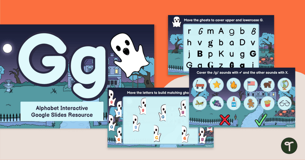 Go to Alphabet Google Interactive - Letter G teaching resource