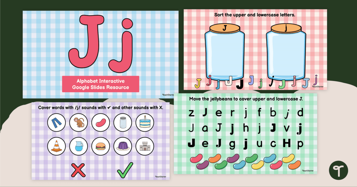 Alphabet Google Interactive - Letter J teaching resource