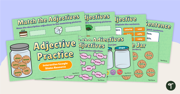 Go to Google Slides - Adjectives Interactive Activity teaching resource