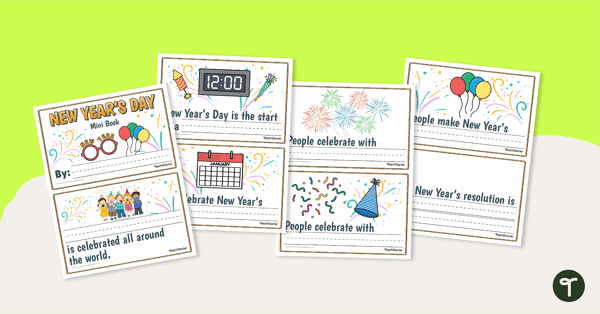 Go to New Year's Day Mini Book teaching resource