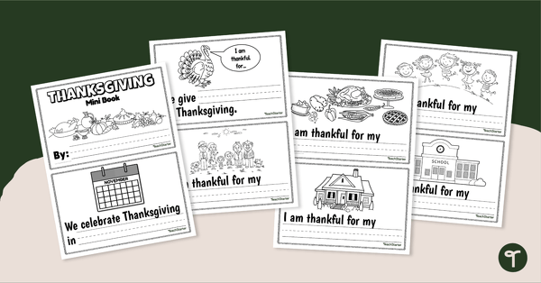 Go to Thanksgiving Mini Book teaching resource