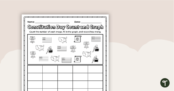 Go to Constitution Day Count and Graph Worksheet teaching resource