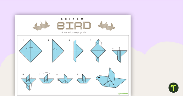 Go to Origami Bird Step-By-Step Instructions teaching resource