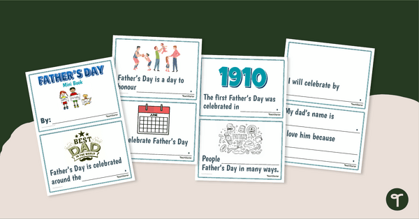 Go to Father's Day Mini Book teaching resource