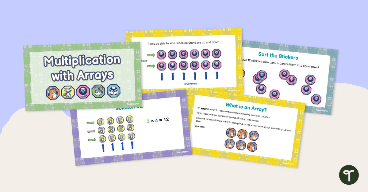Multiplication With Arrays Teaching Slides teaching resource