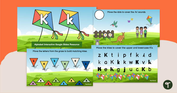 转到字母互动 - 字母K教学资源