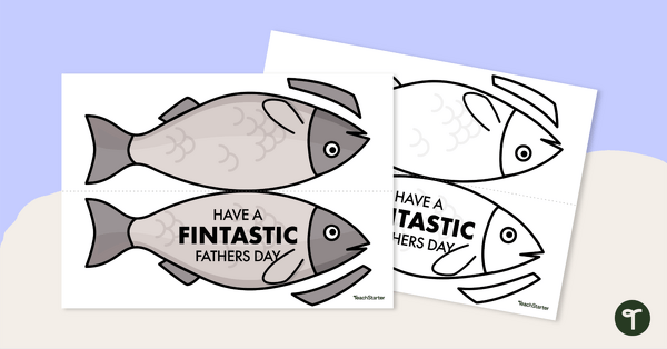 Fintastic Father's Day Card teaching resource