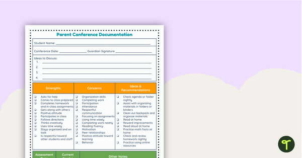 家长会文档的图像ation Form