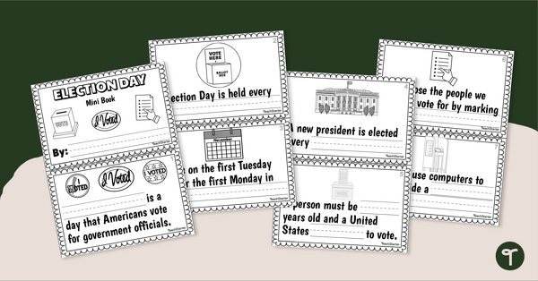 Election Day Mini Book teaching resource