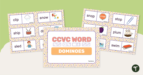 Go to CCVC Word Dominoes teaching resource