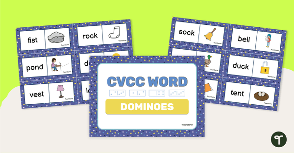 CVCC Word Dominoes teaching resource