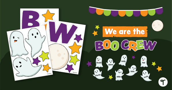 Go to Halloween Door Decor Kit - The Boo Crew teaching resource
