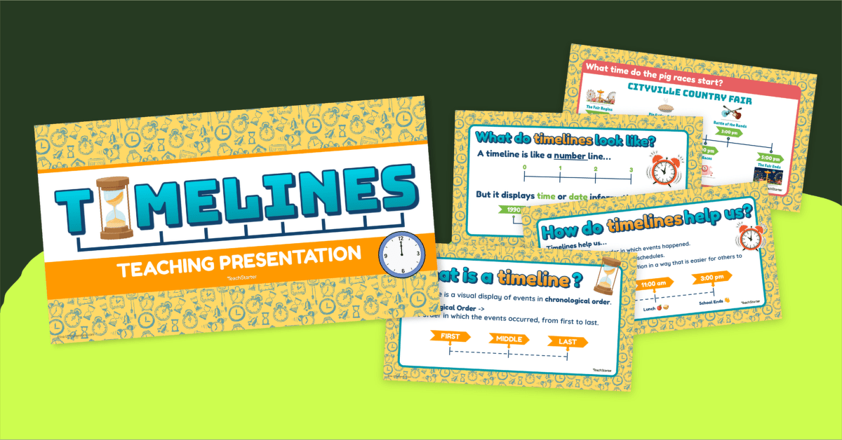What is a Timeline? Instructional Slide Deck teaching resource