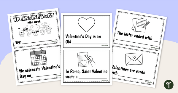 Valentine's Day Mini Book teaching resource