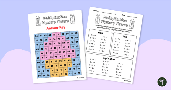 Go to Multiplication Mystery Picture - Ice Cream teaching resource