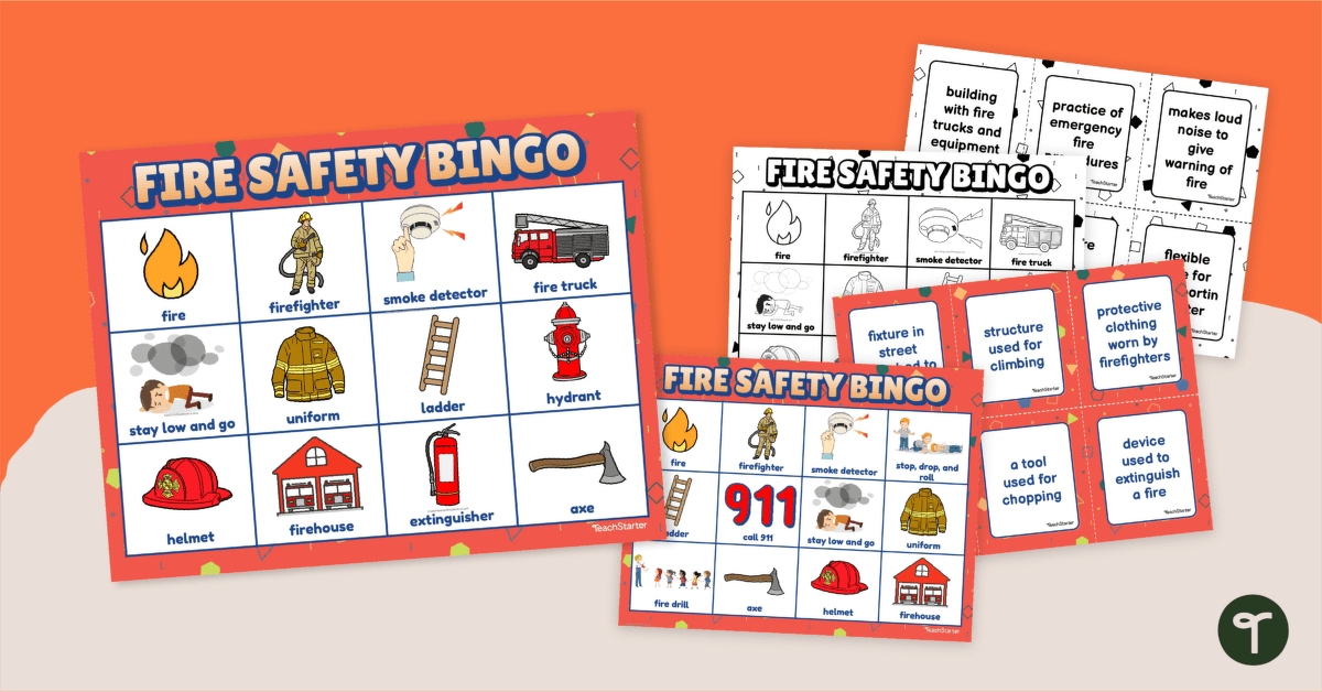 Fire Safety Bingo teaching resource