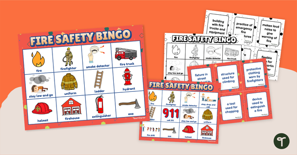 Go to Fire Safety Bingo teaching resource