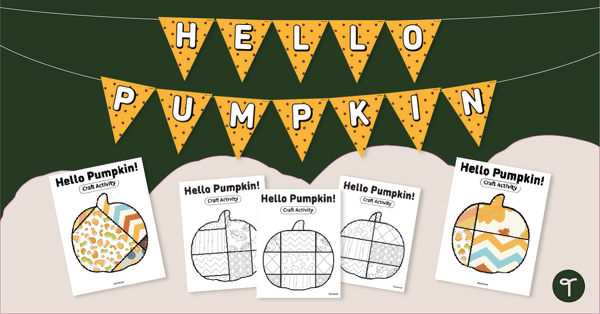Halloween Pumpkin Craft and Classroom Display teaching resource