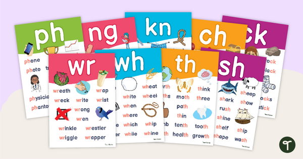 Free Digraph Posters Make Take Teach Phonics Phonics Posters Sexiz Pix