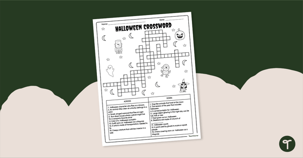Halloween Crossword Puzzle teaching resource