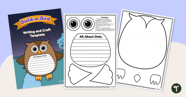 Build-a-Bird - Owl Report Writing Template teaching resource