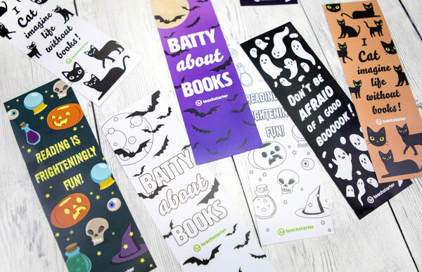 Halloween Bookmarks teaching resource