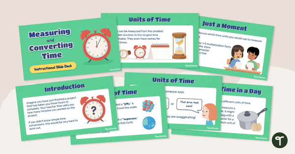 Go to Measuring and Converting Time – Instructional Slide Deck teaching resource