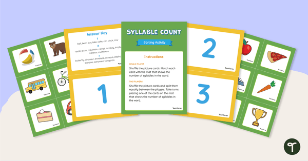 Go to How Many Syllables? Sorting Activity teaching resource