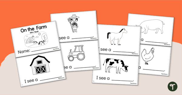 Farm Activities for Preschoolers - Printable Book teaching resource