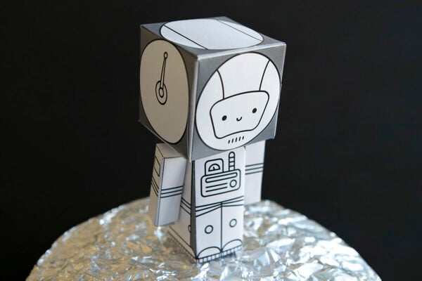 3D Object Astronaut Template teaching resource