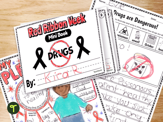 Red Ribbon Week Mini Book teaching resource