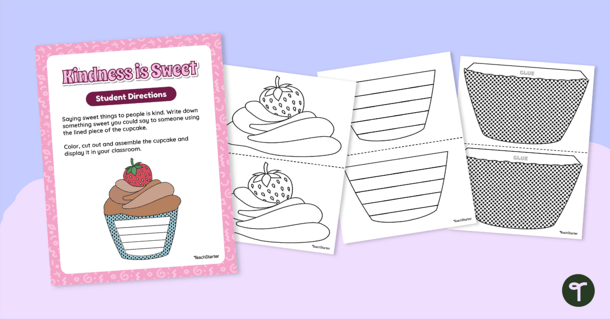 Kindness is Sweet Template teaching resource