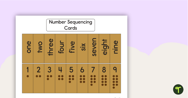 1 to 9 Number Sequencing Activity - Dog Template teaching resource
