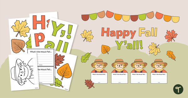 Image of Happy Fall, Y'all Bulletin Board Display
