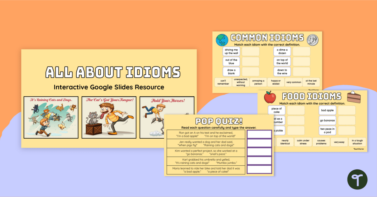 Google Slides Interactive - Idioms Activity teaching-resource