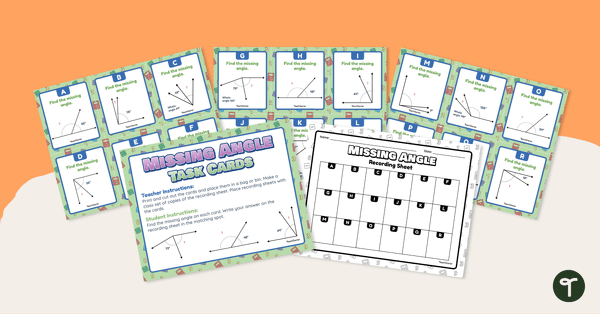 Missing Angle Task Cards teaching resource