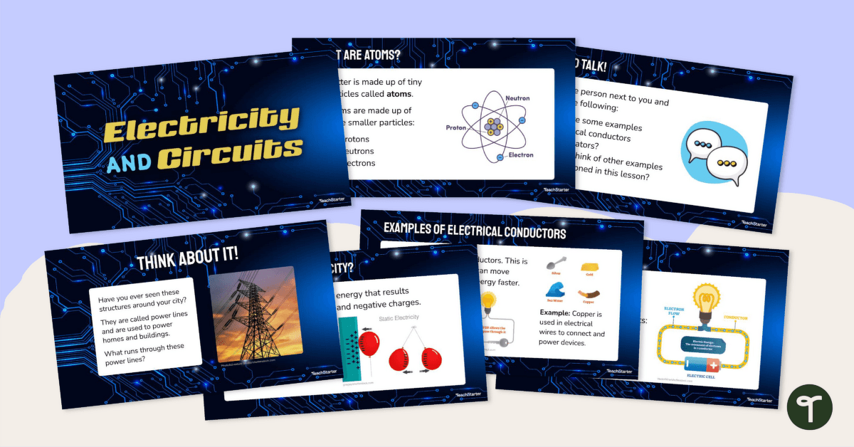 Electricity and Circuits Instructional Slide Deck teaching resource