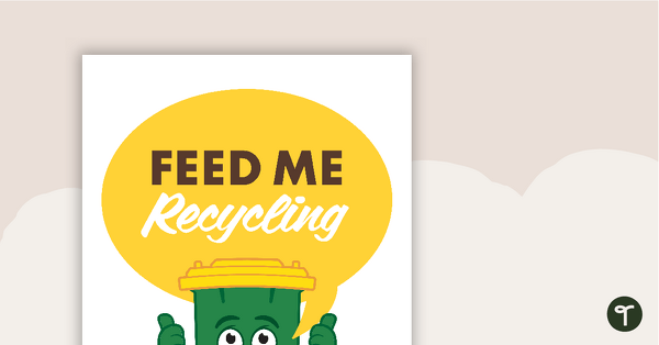 Garbage Bin Posters - Rubbish, Recycling and Compost teaching resource
