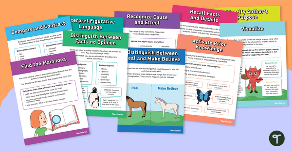 Go to Reading Comprehension Strategies Anchor Charts teaching resource