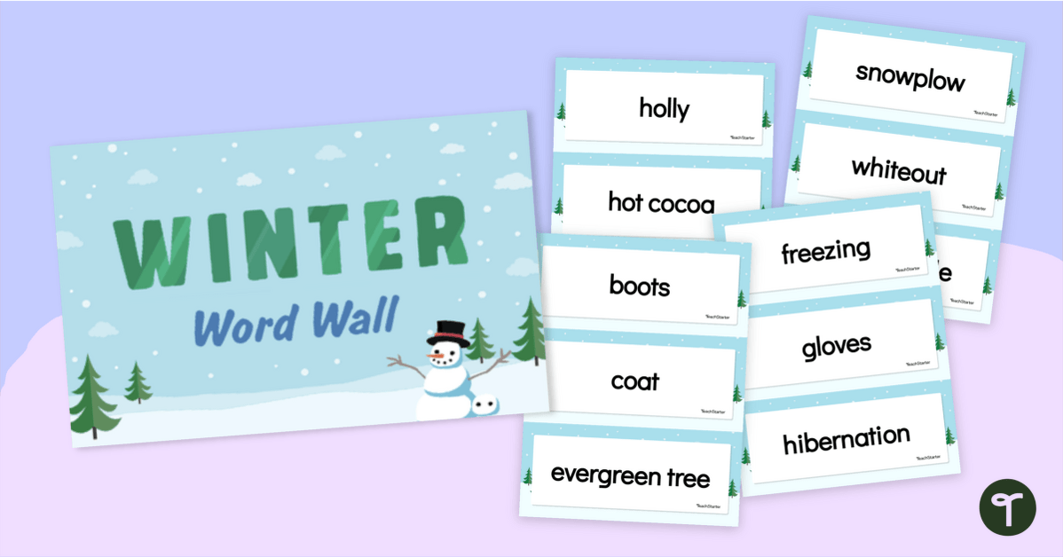 Winter Word Wall Activities | Word Wall Activities