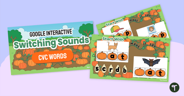 Switching Sounds - CVC Sound Substitution Interactive Activity teaching resource