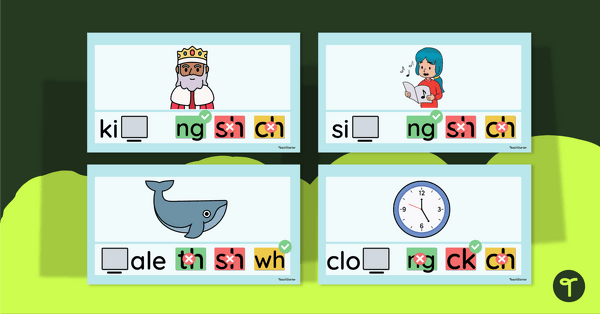 Which Consonant Digraph Is It? Interactive Activity teaching resource