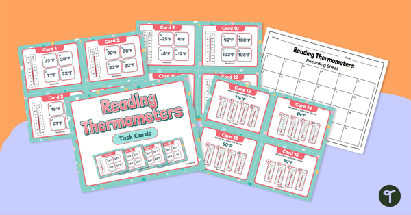 Image of Reading Thermometers – Task Cards