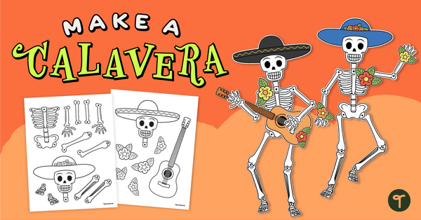 Day of the Dead - Skeleton Craft Activity teaching resource