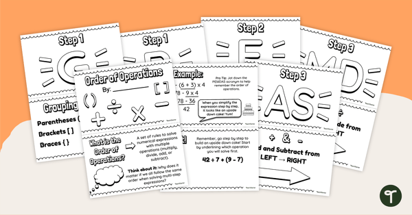 Go to Order of Operations – Mini Book teaching resource
