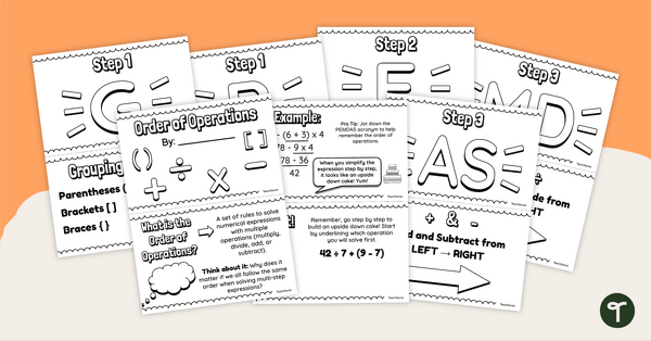 Go to Order of Operations – Mini Book teaching resource