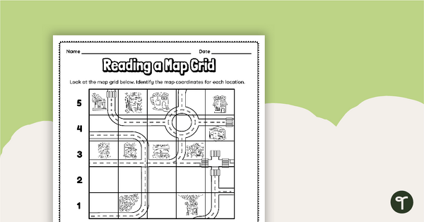 Go to Reading a Map Grid Worksheet teaching resource