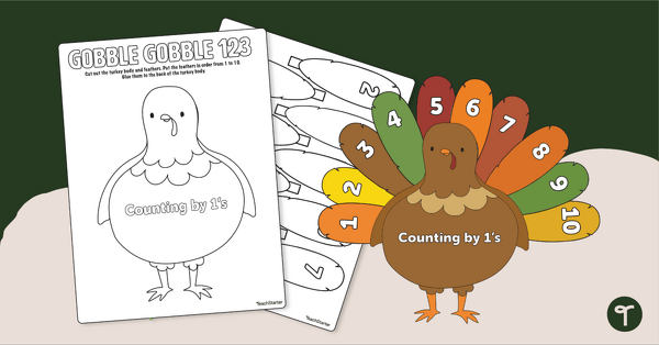 Image of Thanksgiving Crafts – ABC and 123 Turkeys