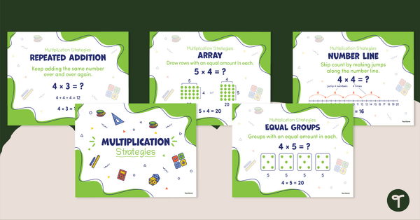 Go to Multiplication Strategies – Classroom Poster Pack teaching resource