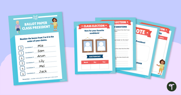 Image of Classroom Mock Election Templates